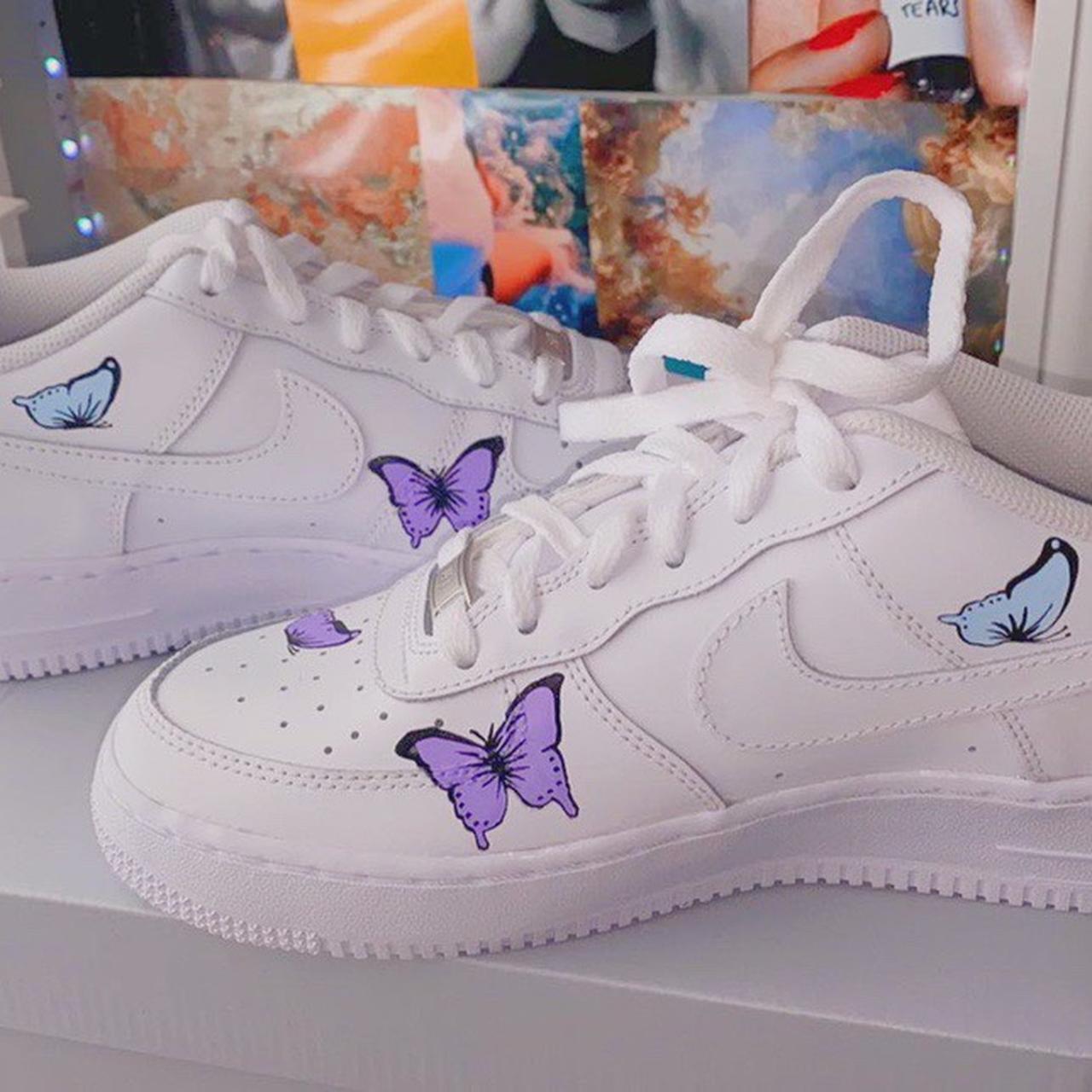 PASTEL BUTTERFLY AIR FORCE 1 CUSTOM – THE CUSTOM SHOP