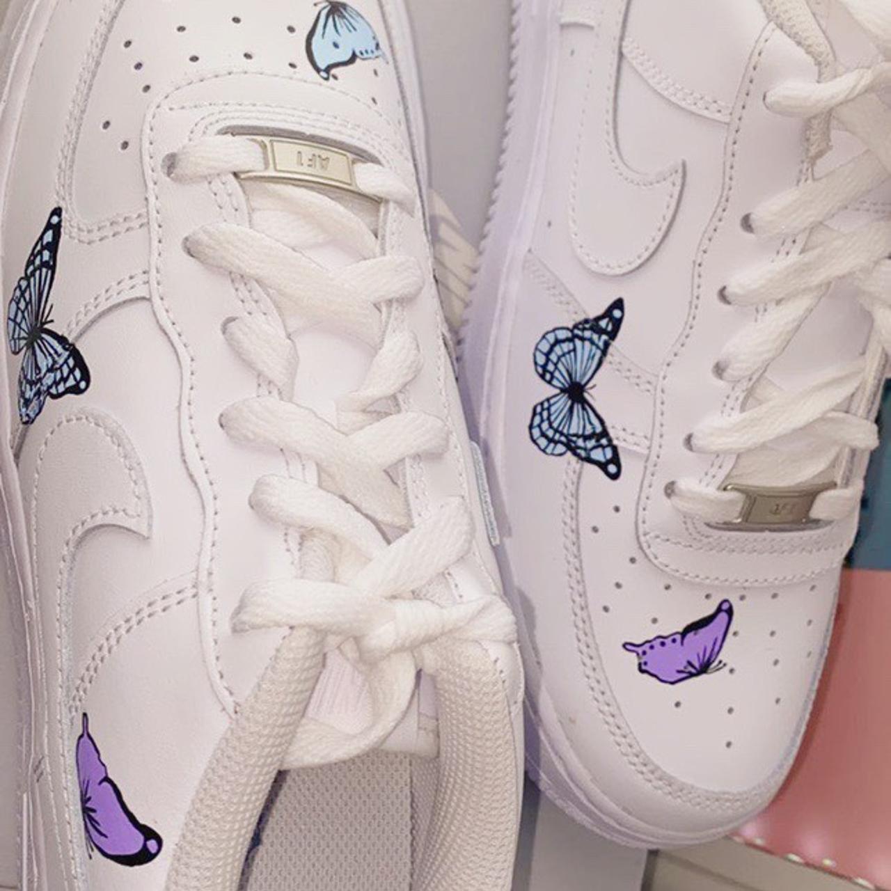 PASTEL BUTTERFLY AIR FORCE 1 CUSTOM – THE CUSTOM SHOP