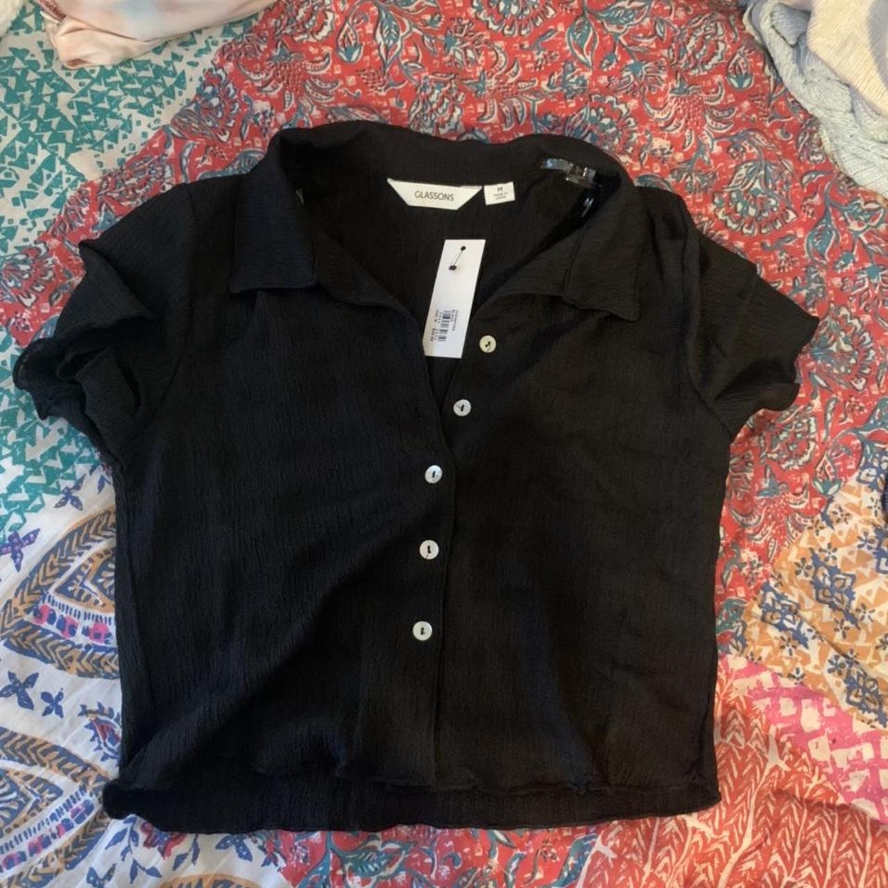 BNWT Glassons button top #top #buttonup #glassons - Depop