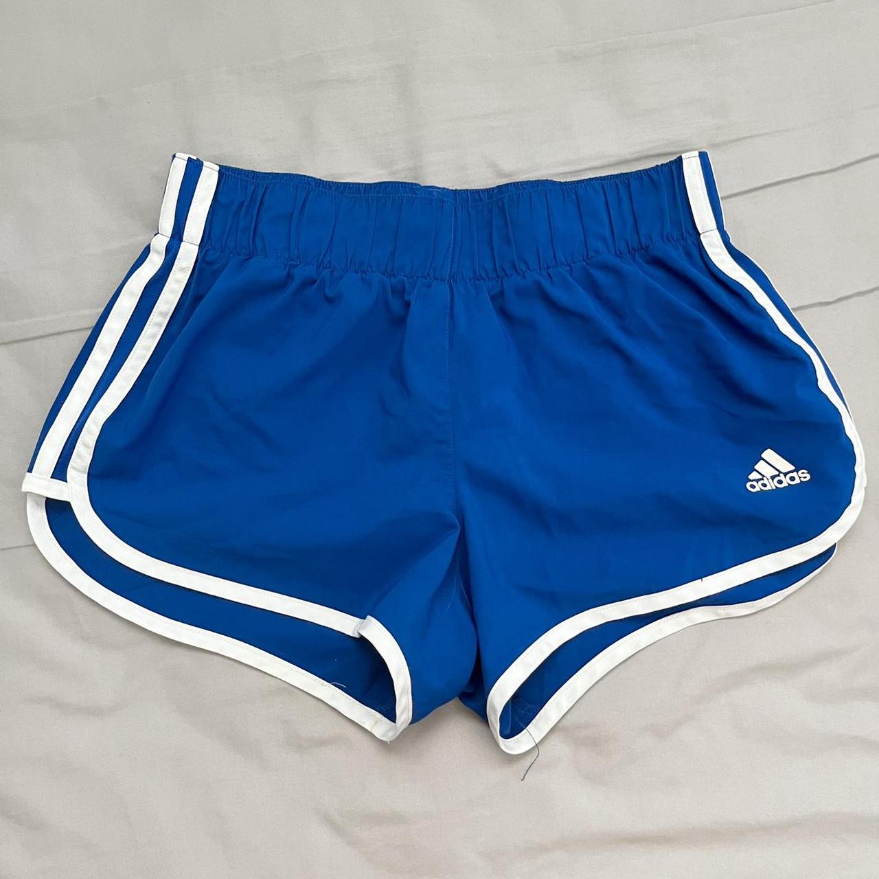 adidas climalite royal blue running shorts 🏃🏻‍♀️ mid... - Depop