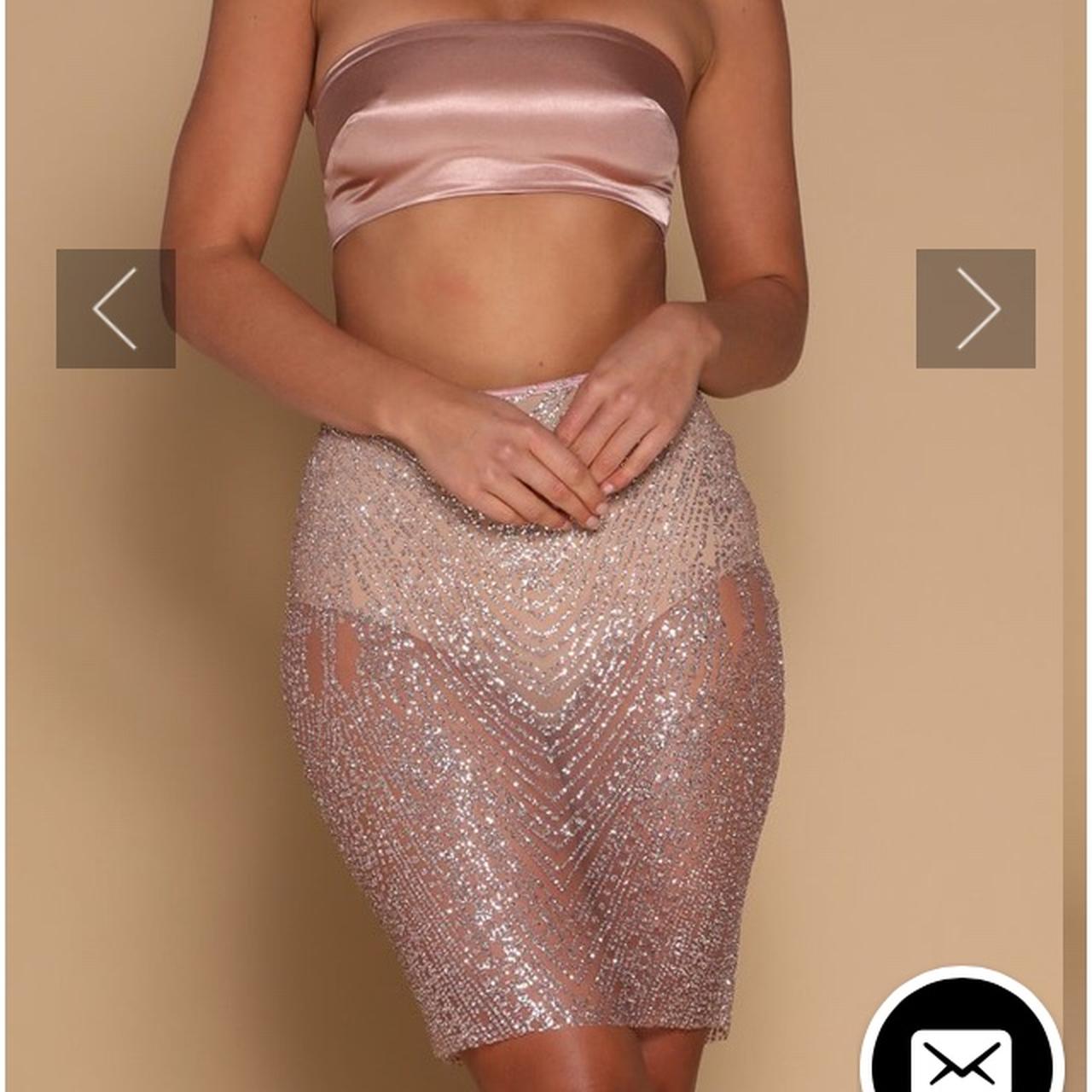 Sheer glitter outlet skirt