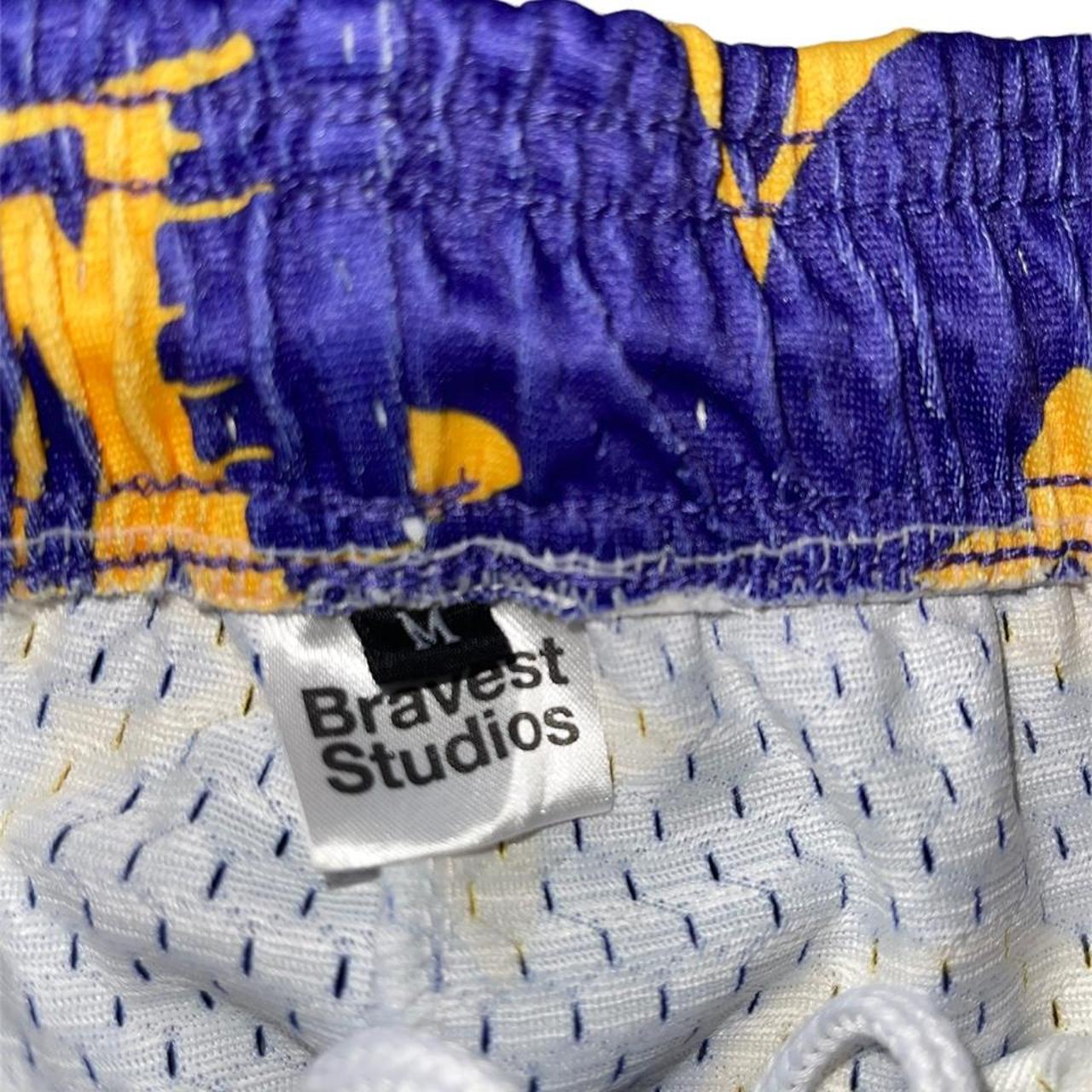 Bravest Studios LV Louis Vuitton Lakers Shorts BIN: - Depop