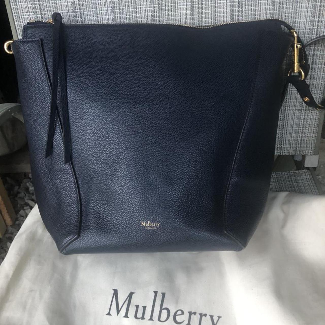 Dark Navy Mulberry Clutch bag! Only used a handful - Depop