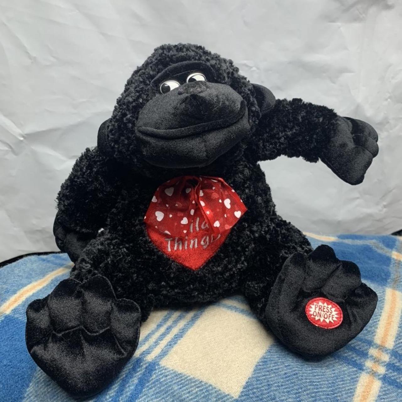 Plush Dan Dee Collectors Choice Gorilla w/red cap/valentine gift