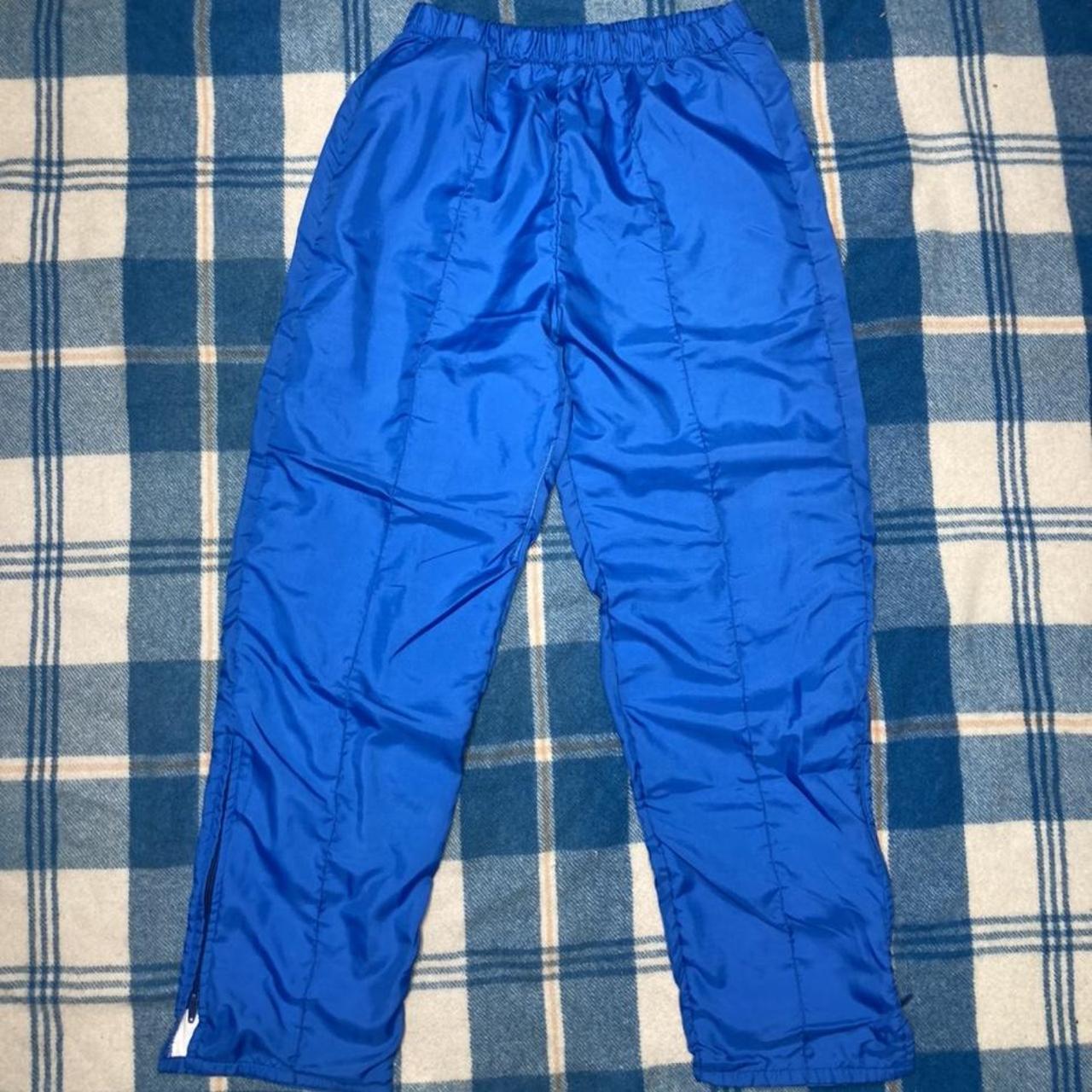 Vintage 80s Holloway track pants insulated blue - Depop