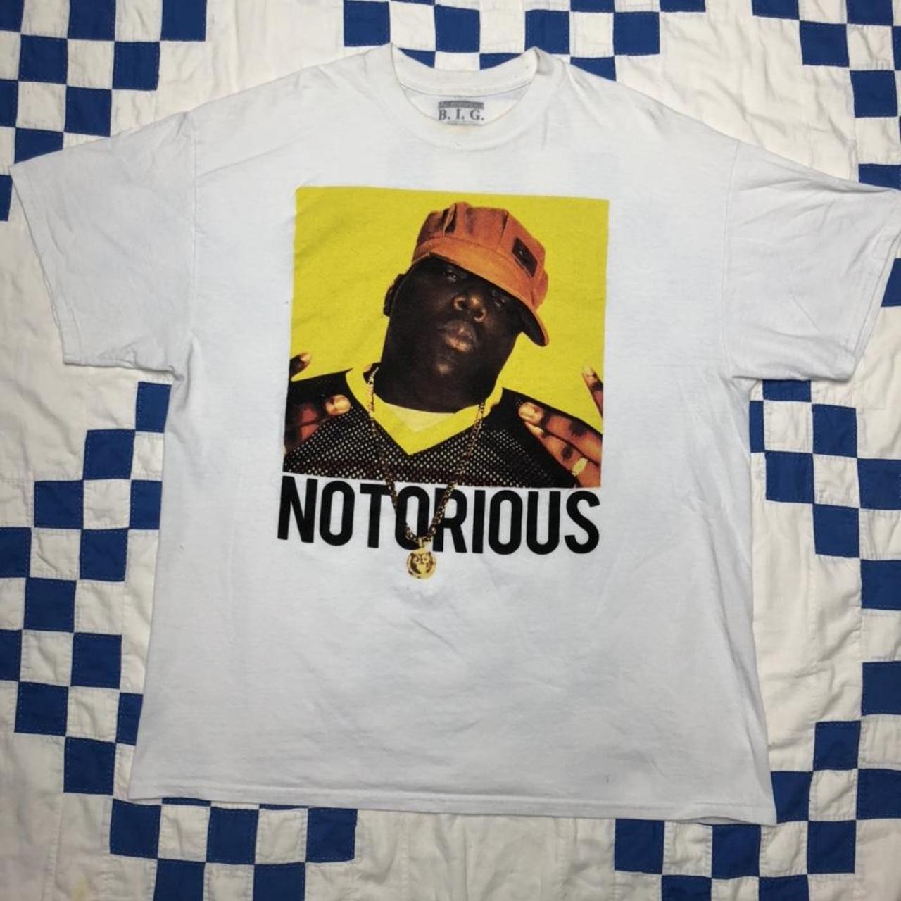 Notorious B.I.G T Shirt Biggie Smalls Rap Hip Hop... - Depop