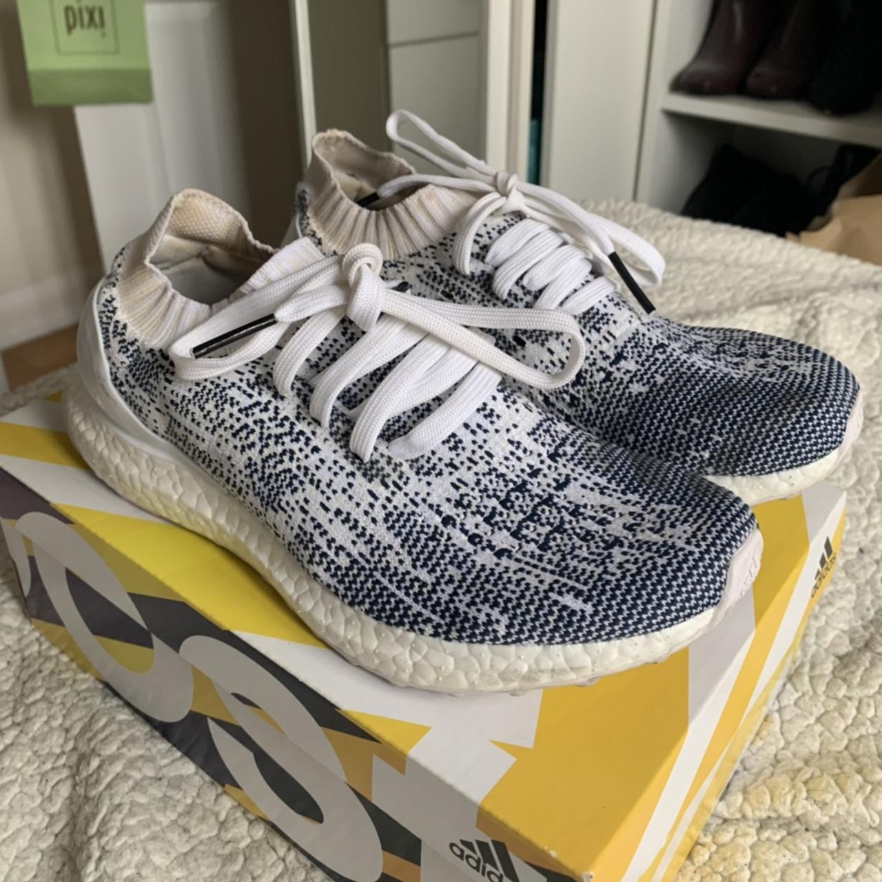 Adidas ultraboost men's non-dyed white grey six sale