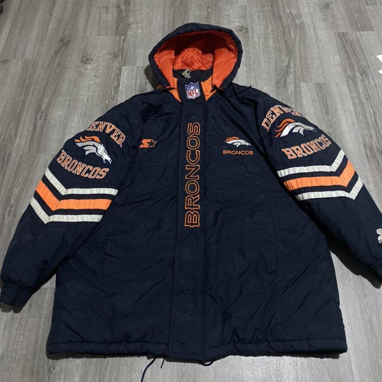 Vintage 90s Denver Broncos Starter bomber jacket - Depop