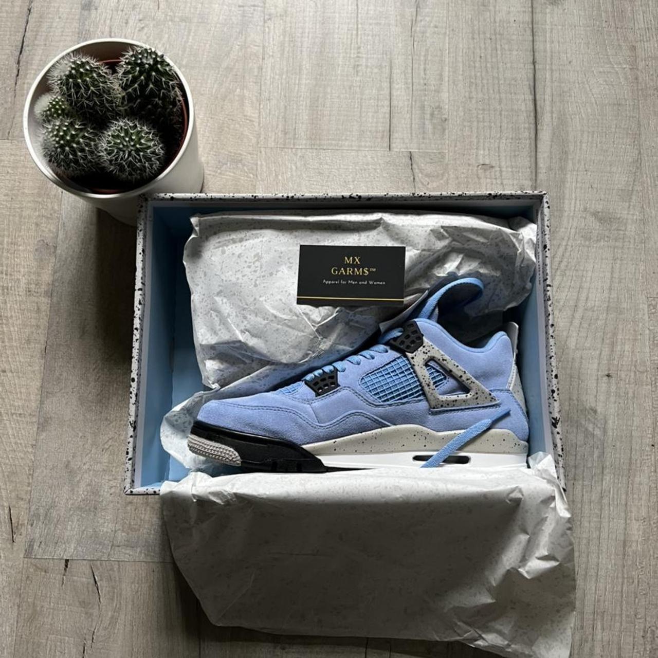 university blue jordan 4 shorts