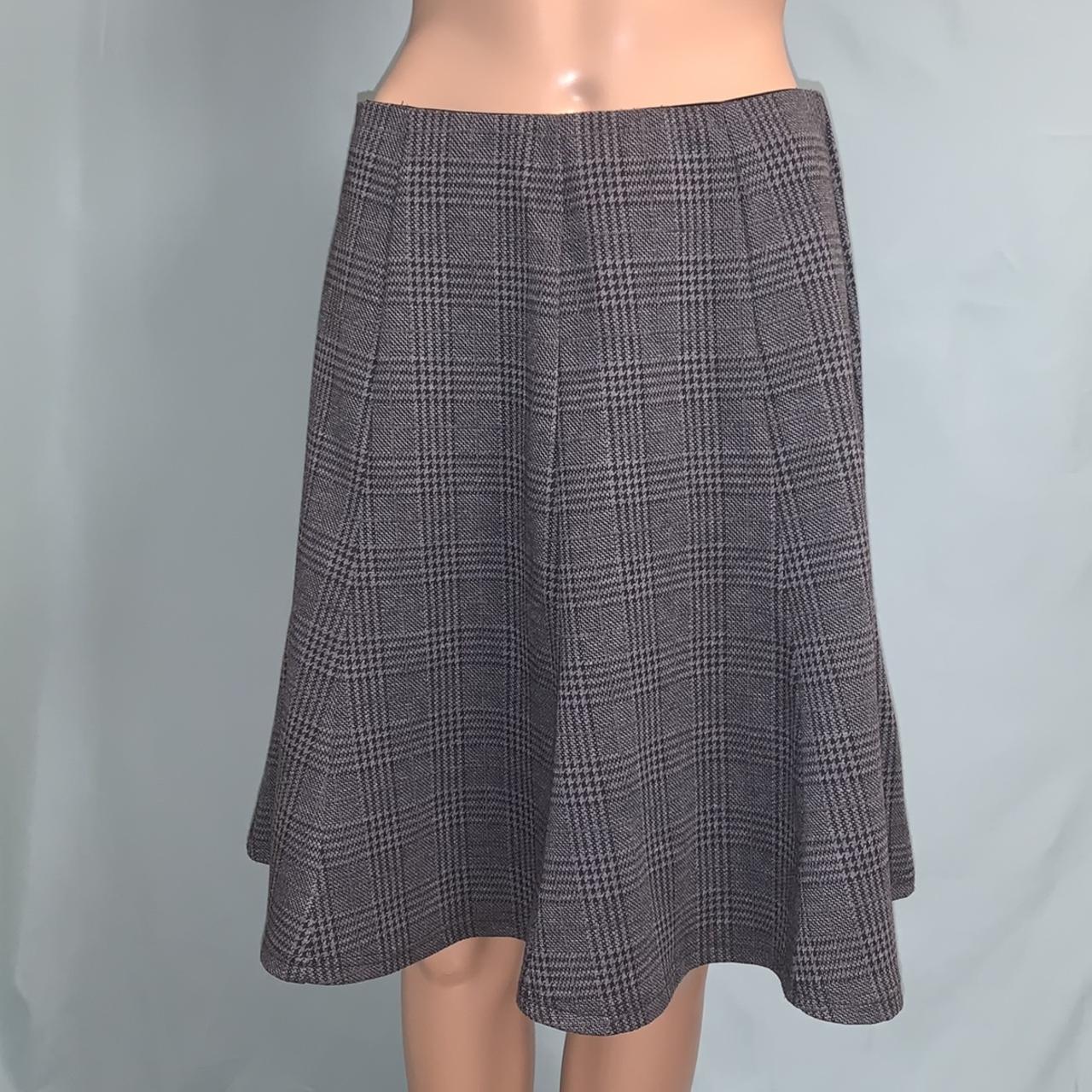 Knee length plaid skirt message for more details Depop