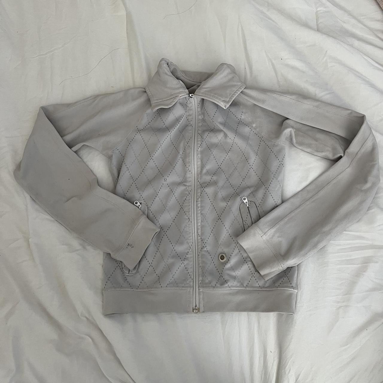Lululemon Women's White Jacket Depop