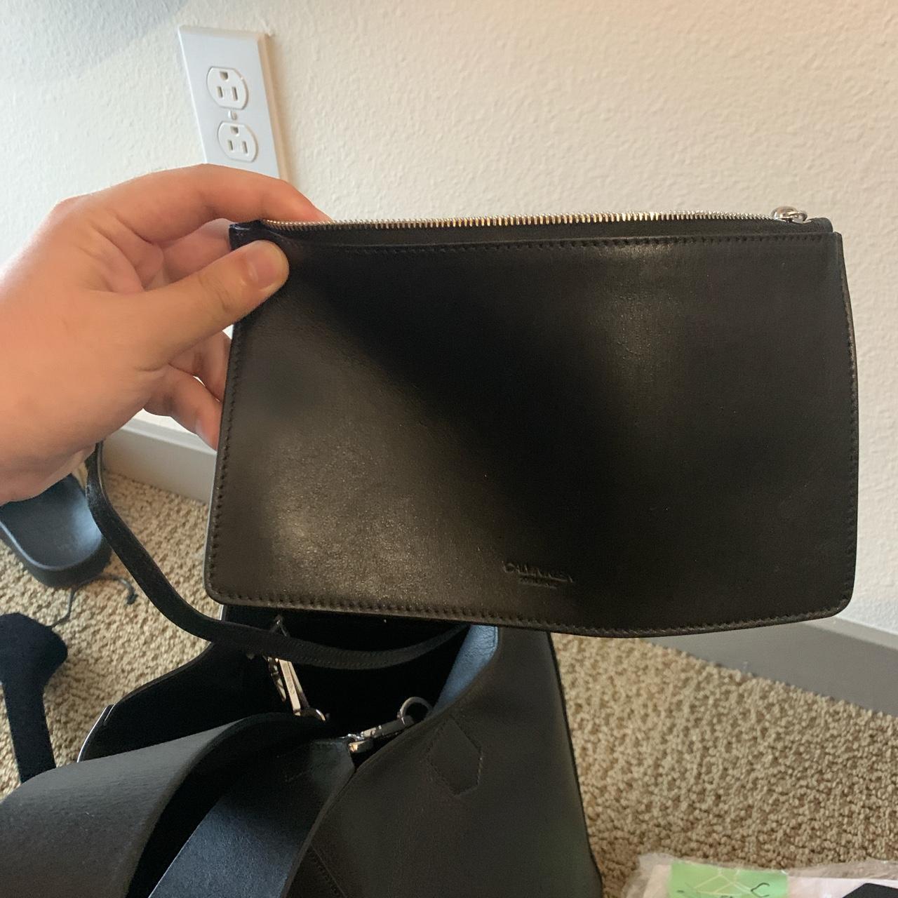 Calvin Klein side purse, worn 3 times. Lots of - Depop