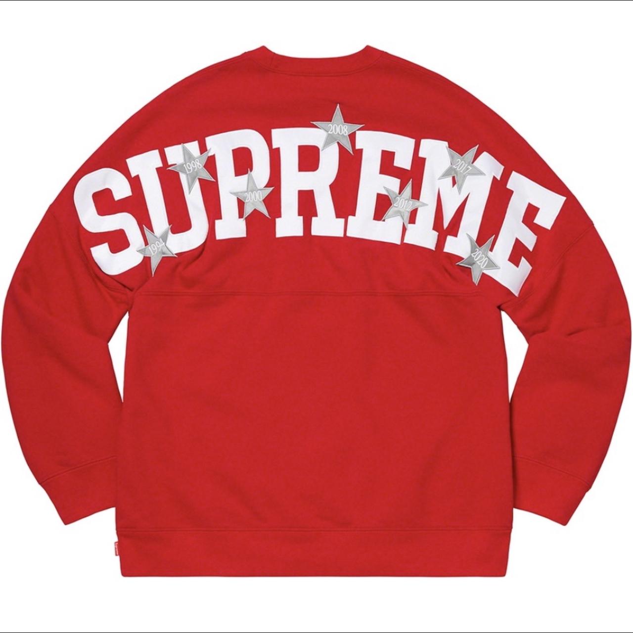 Supreme Star Crewneck-supreme Logo Sweatshirt...