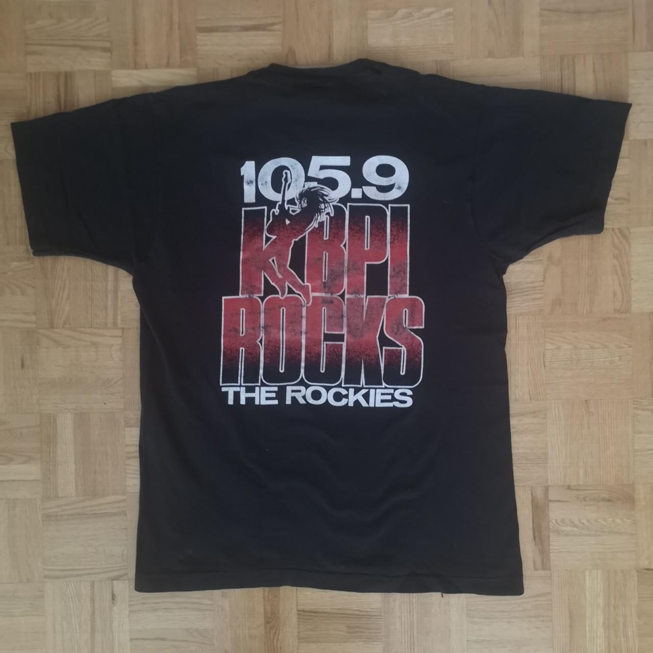 1079 Kbpi Rocks The Rockies T Shirt Vintage 90S Colorado Station T