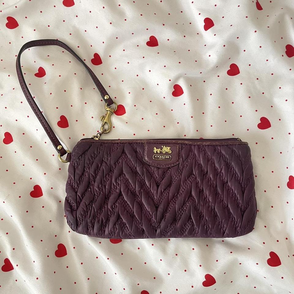 coach quilted wallet