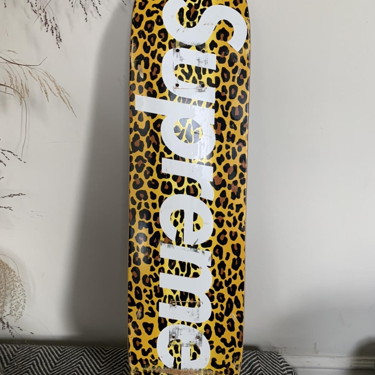 Supreme AW09 Yellow Leopard Skateboard Deck - USED