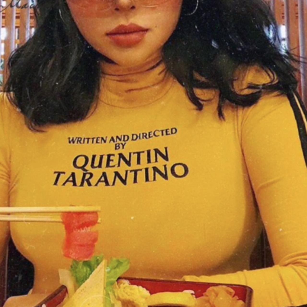 Quentin tarantino hot sale yellow turtleneck