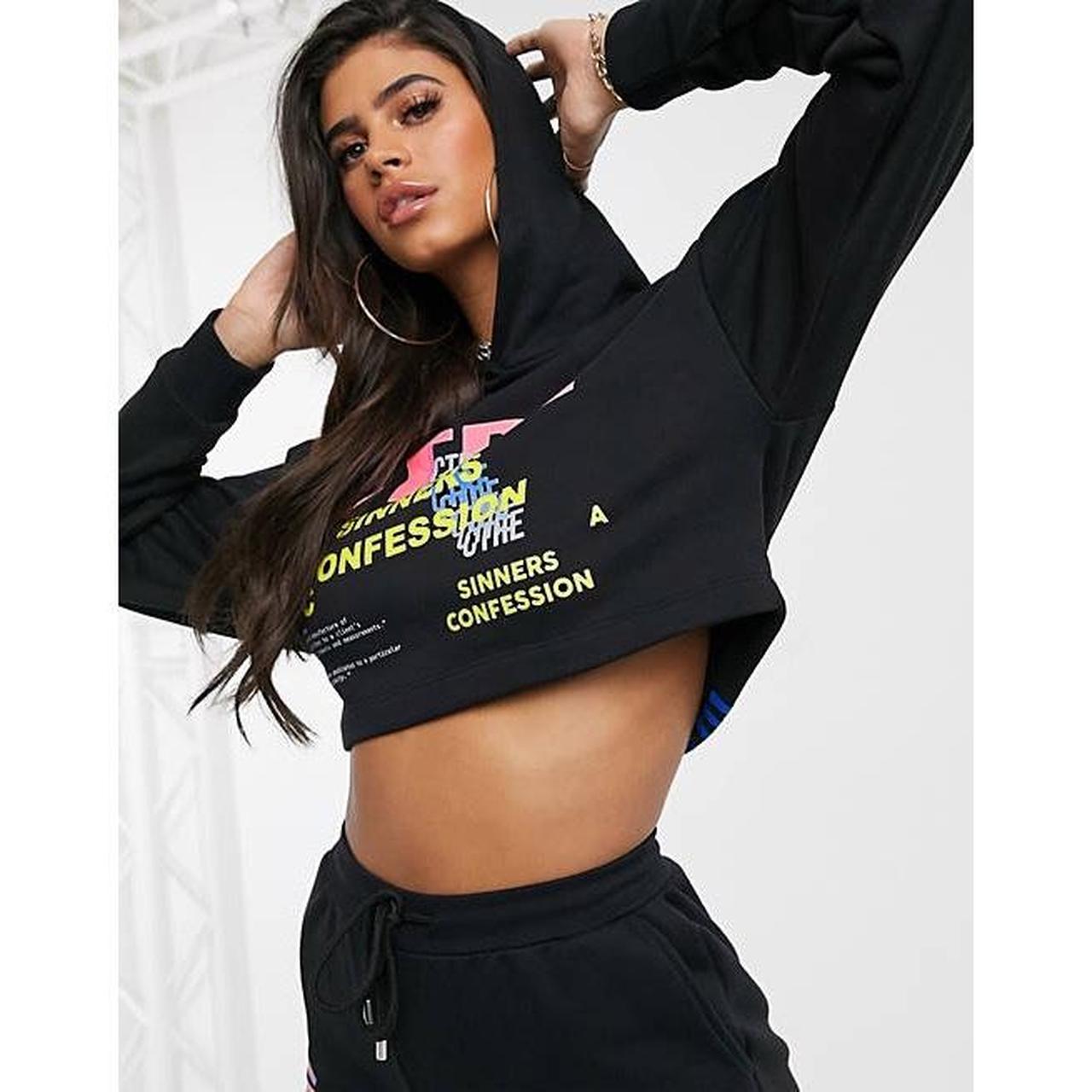 Couture club cropped hoodie sale