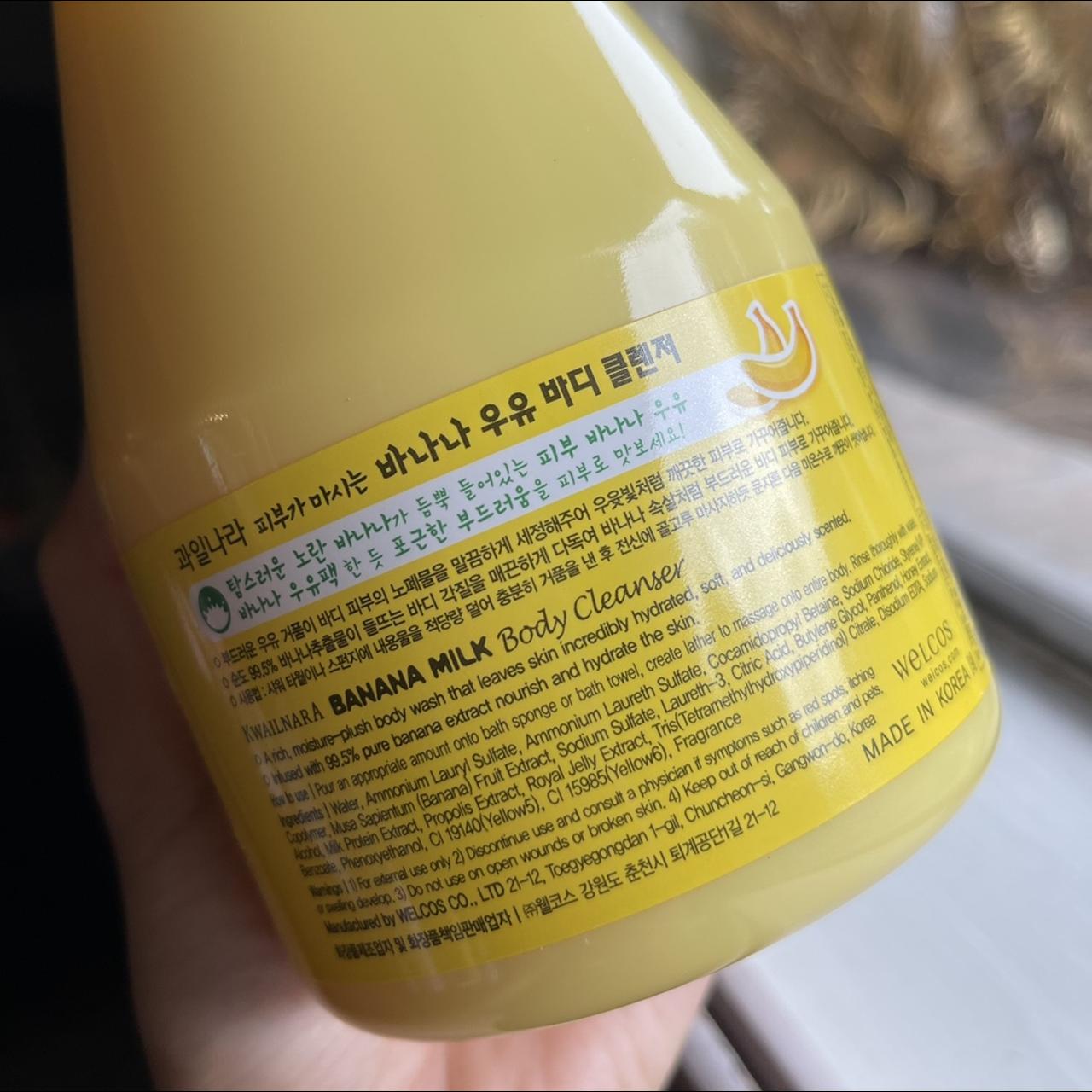 Kwailnara Banana Milk Body Cleanser •made in Korea,... Depop