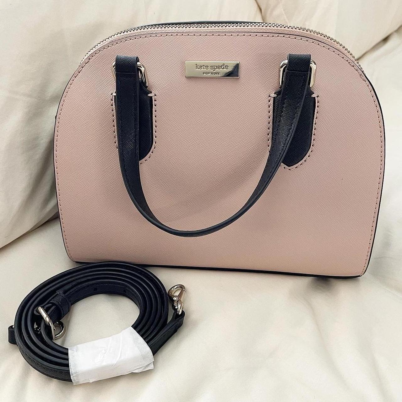 Kate Spade New York Women's Pink and Black Bag | Depop