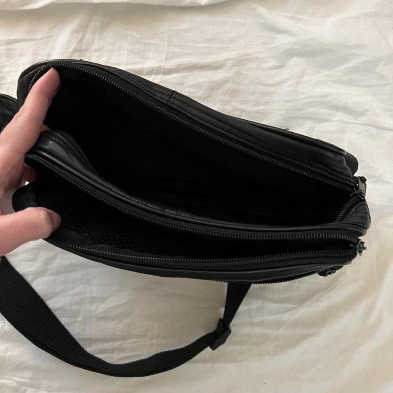 Leather sling bag - Depop