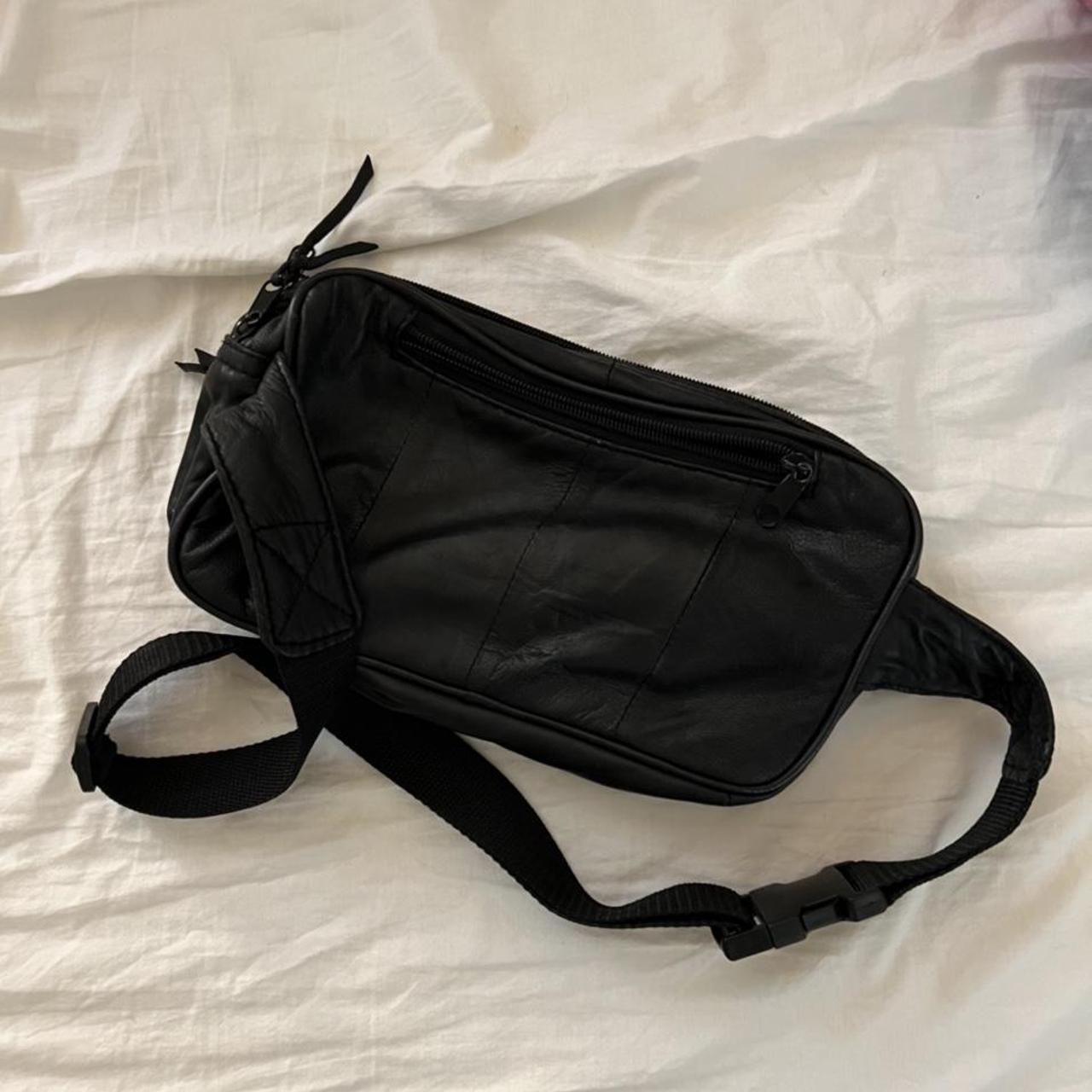 Leather sling bag - Depop