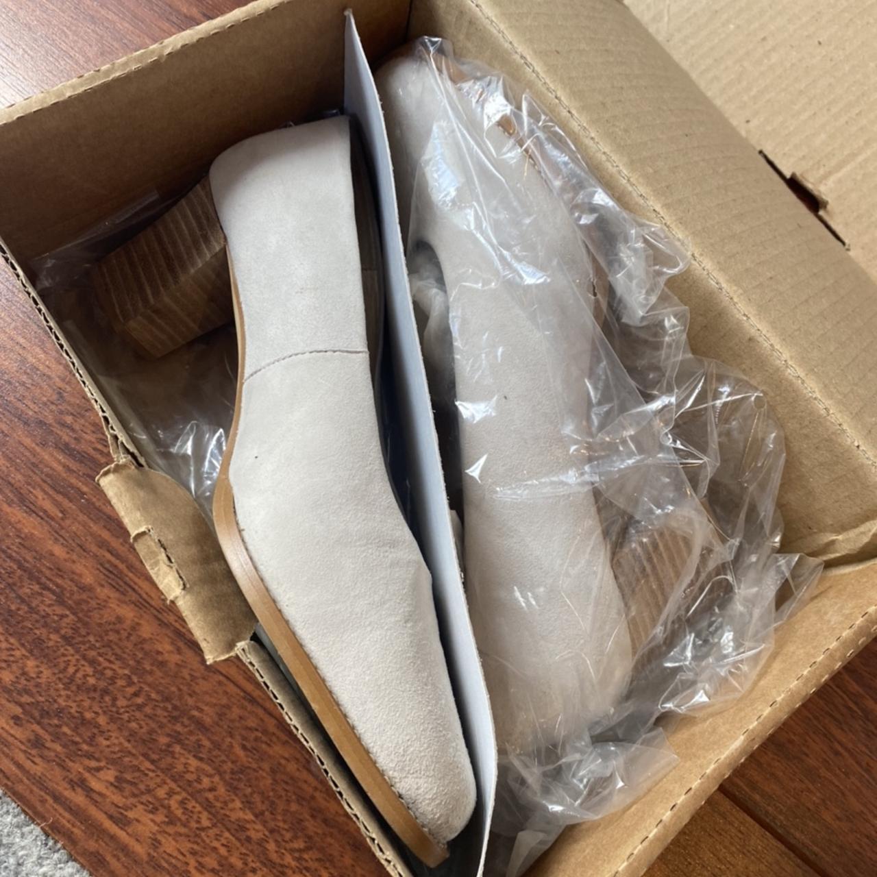 VINTAGE NEXT CREAM SUEDE HEELS EU38.5 worn once... Depop