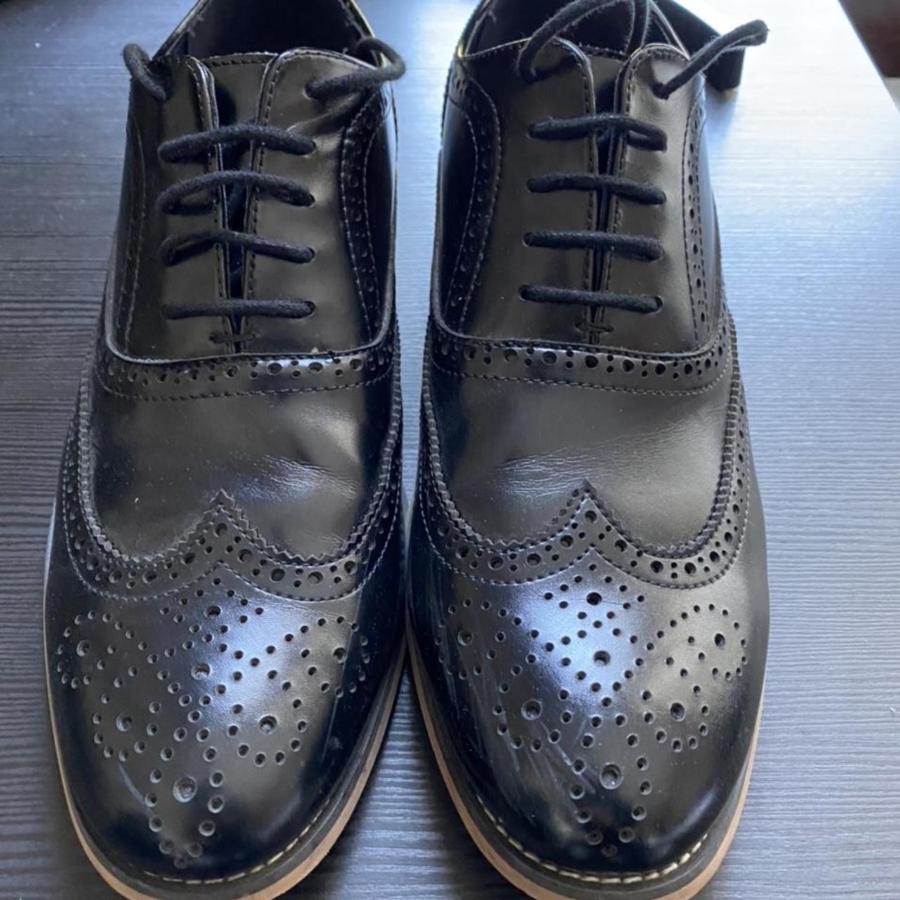 mens black brogues