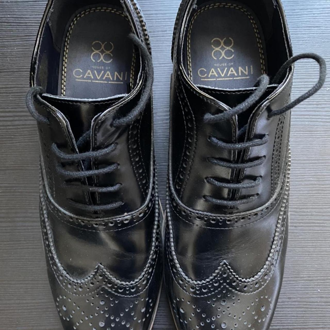 metallic brogues