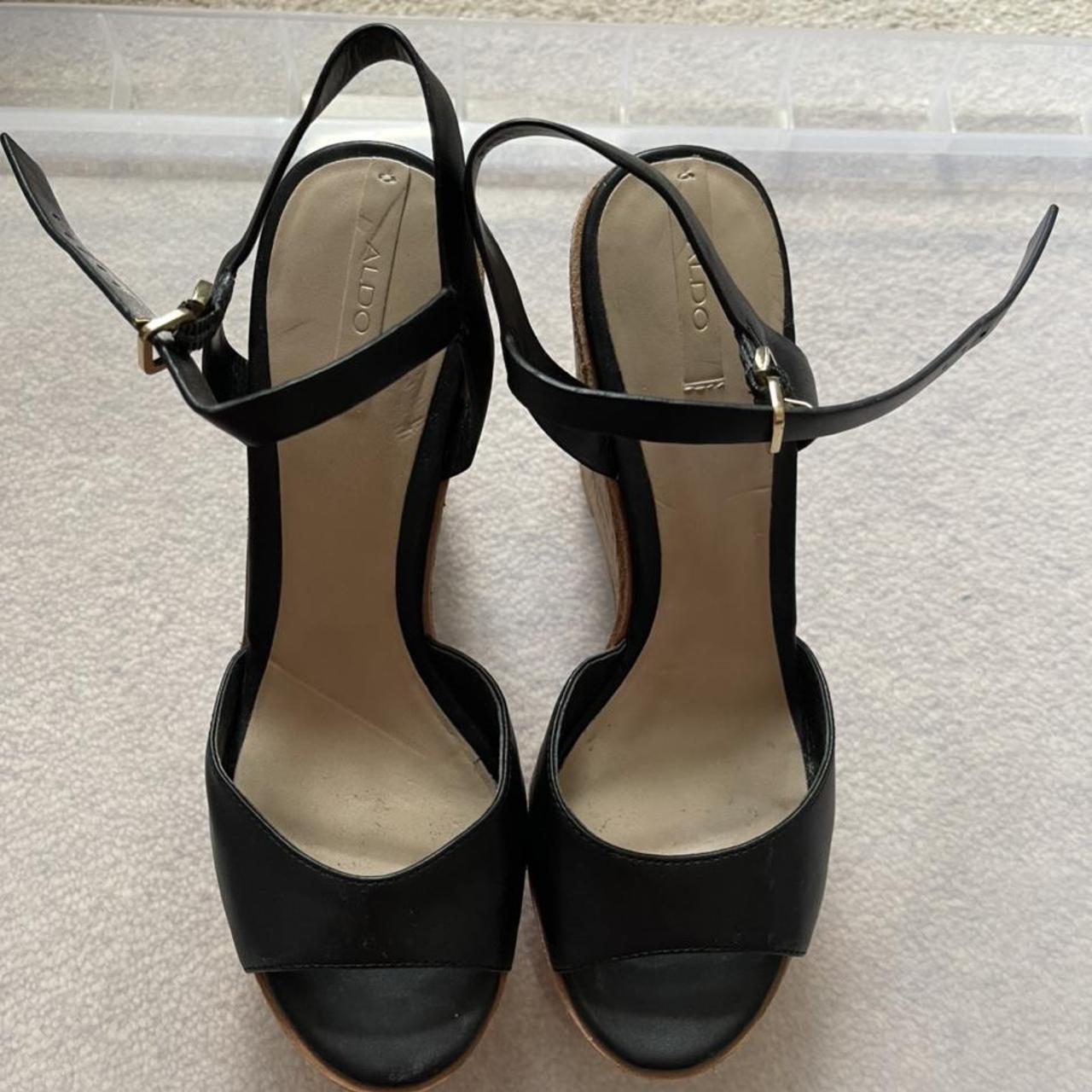 aldo open toe heel