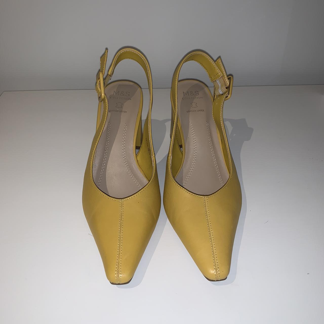 Spencer M And S Yellow Shoes Ex M&S Womens Vegan Yellow Ankle