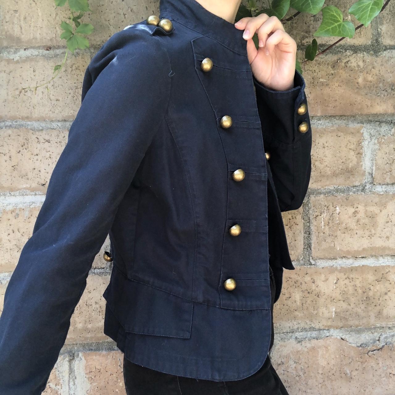 A bold navy blue military style jacket! 🚨🚨 FREE... Depop