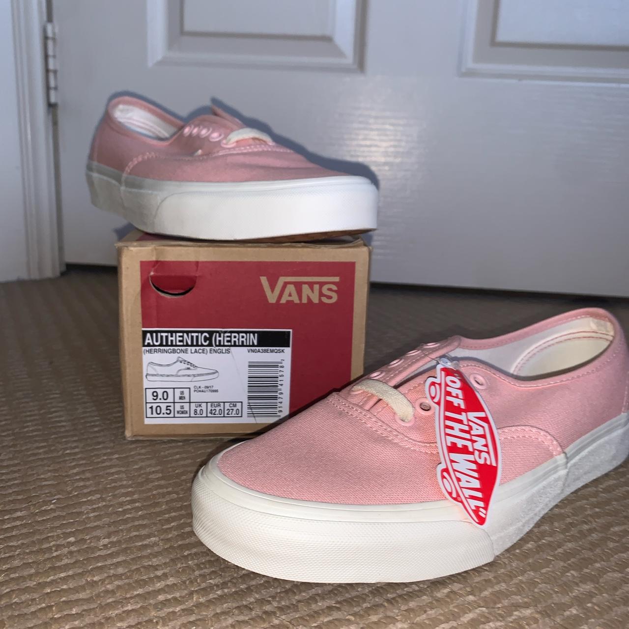 Brand new pink vans Size US 9 vans deadstock. Depop