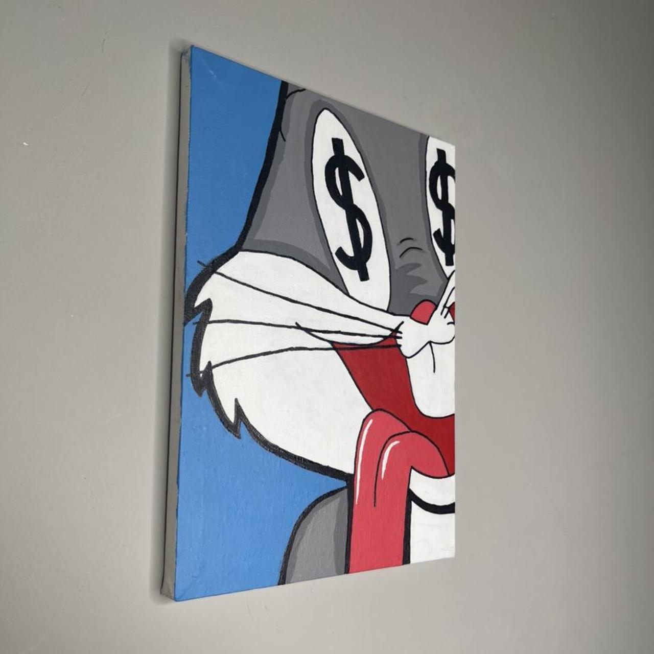 Bugs Bunny Acrylic canvas painting 🎨 • Canvas size... - Depop