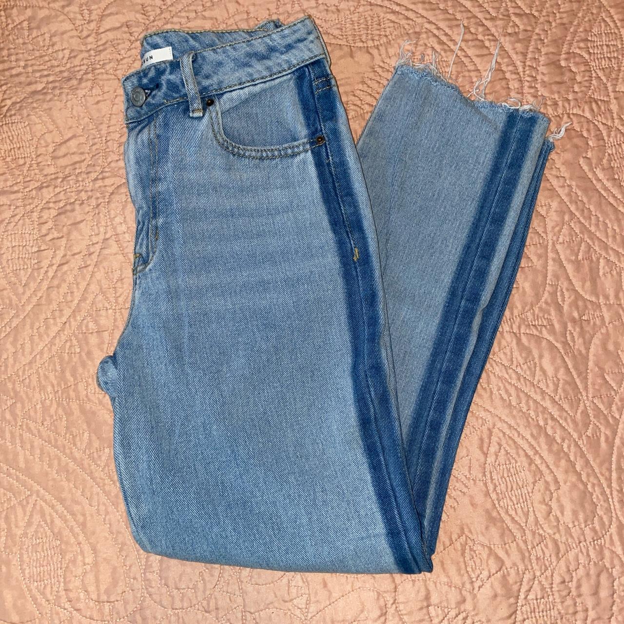 pacsun denim jeans! (mom jeans) cute light wash with... - Depop