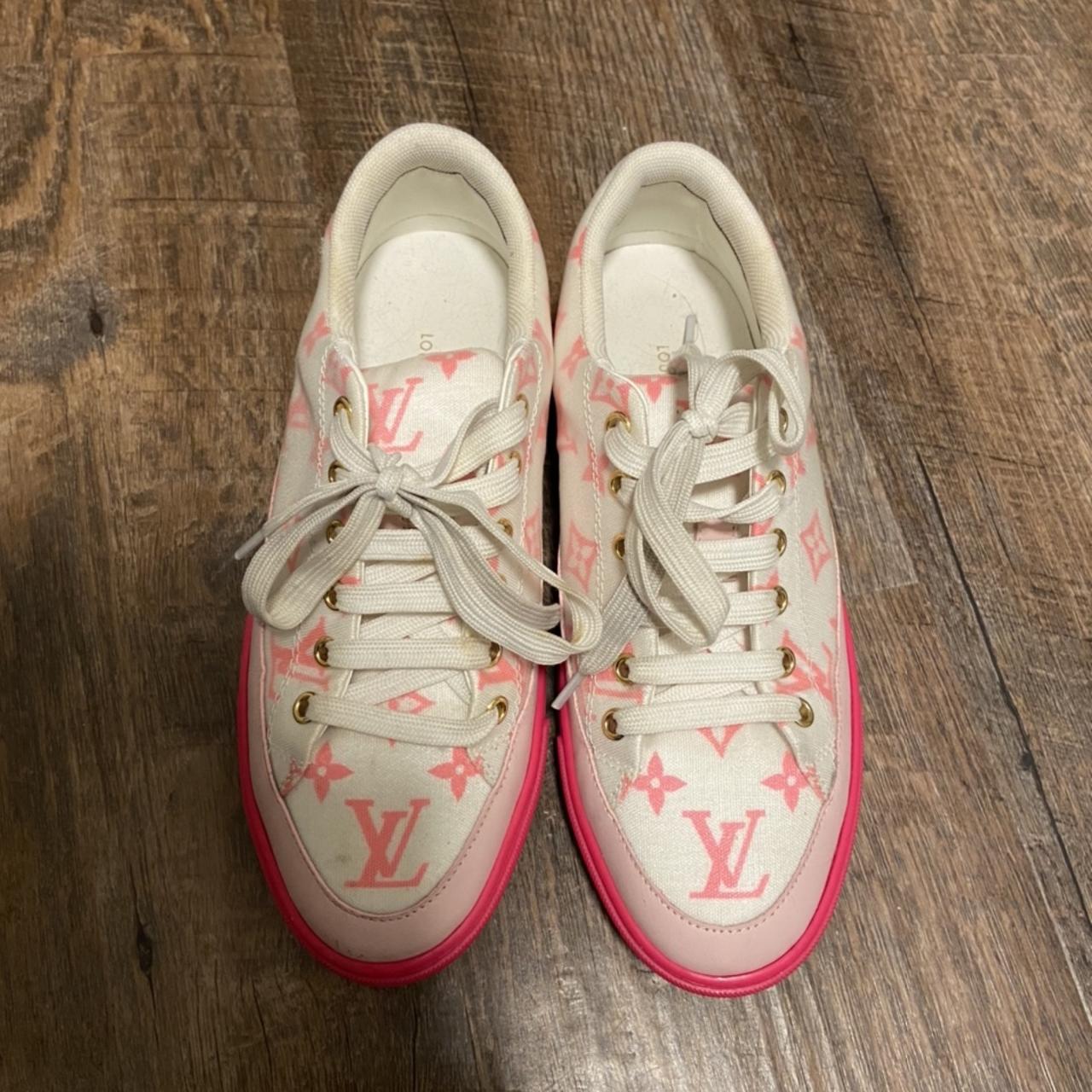 louis vuitton pink sneakers for women