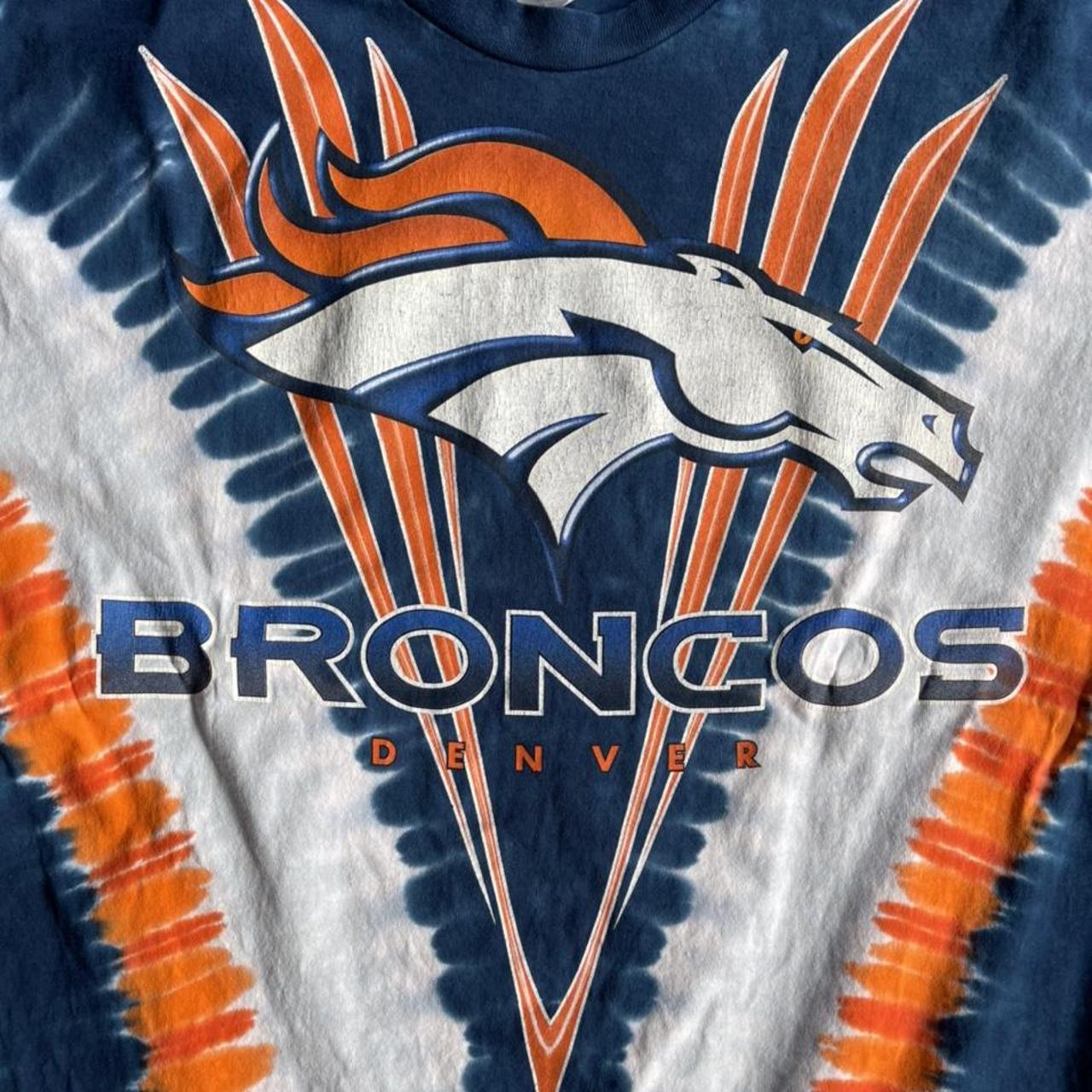 NFL Team Apparel Men's Denver Broncos Tie-Dye - Depop