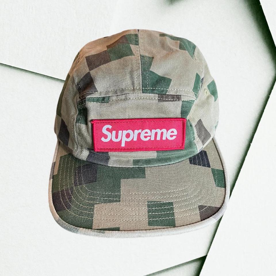 Camouflage Supreme hat. Brand-new literally worn - Depop