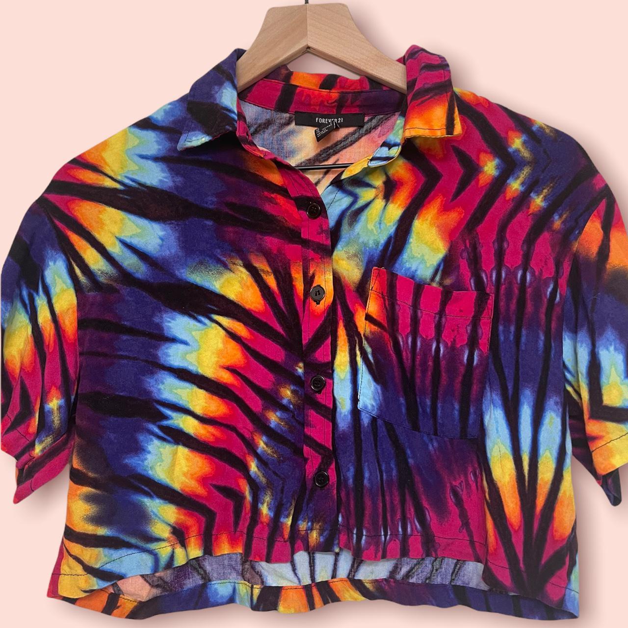 Pink Rainbow Crop Top Forever 21 Cowgirl Fringe Top The Dainty