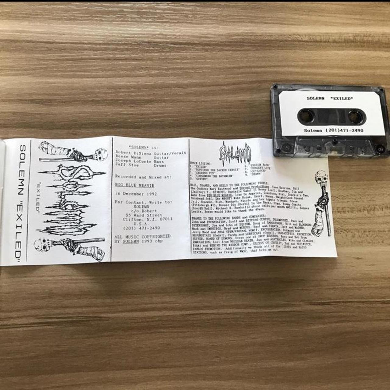 Product Image 4 - Solemn - Exiled demo. 1993