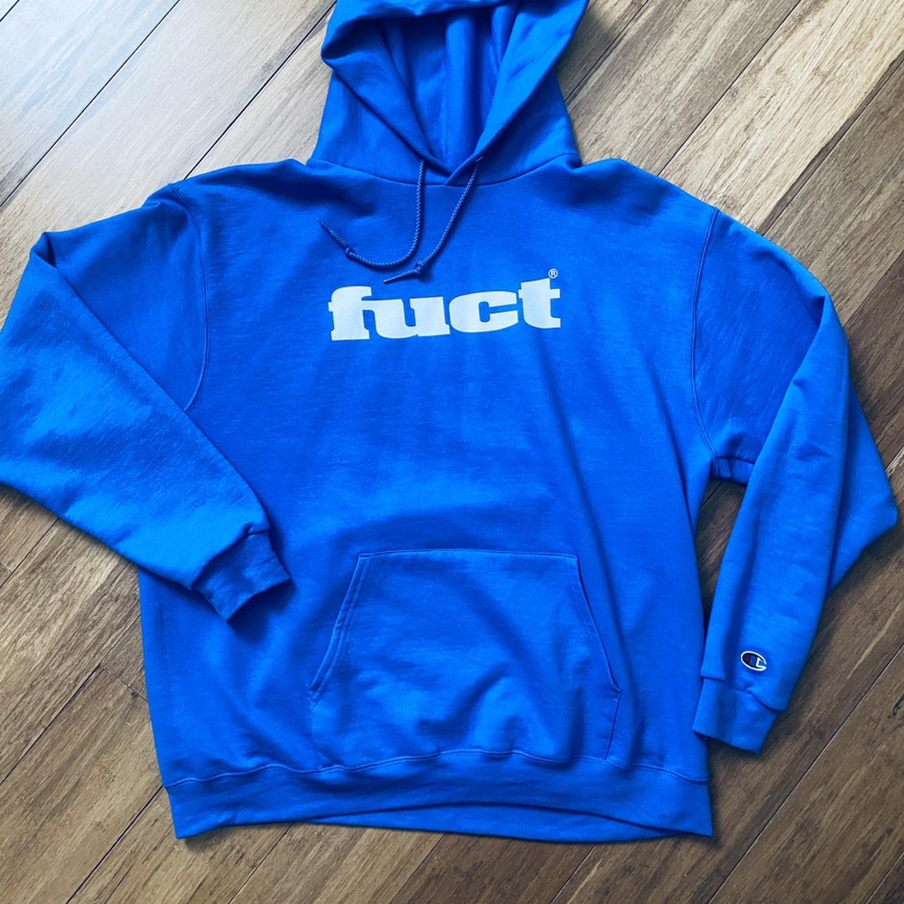 Fuct OG Logo hoodie Royal Blue size XL. Sold out.