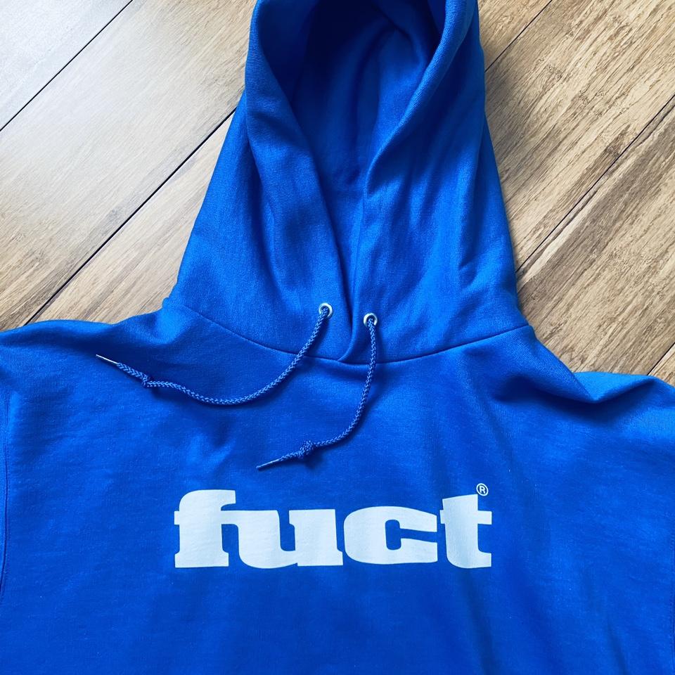 Fuct OG Logo hoodie Royal Blue size XL. Sold out. - Depop