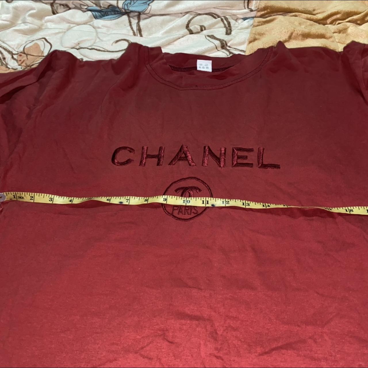 Vintage chanel embroidered spell t shirt