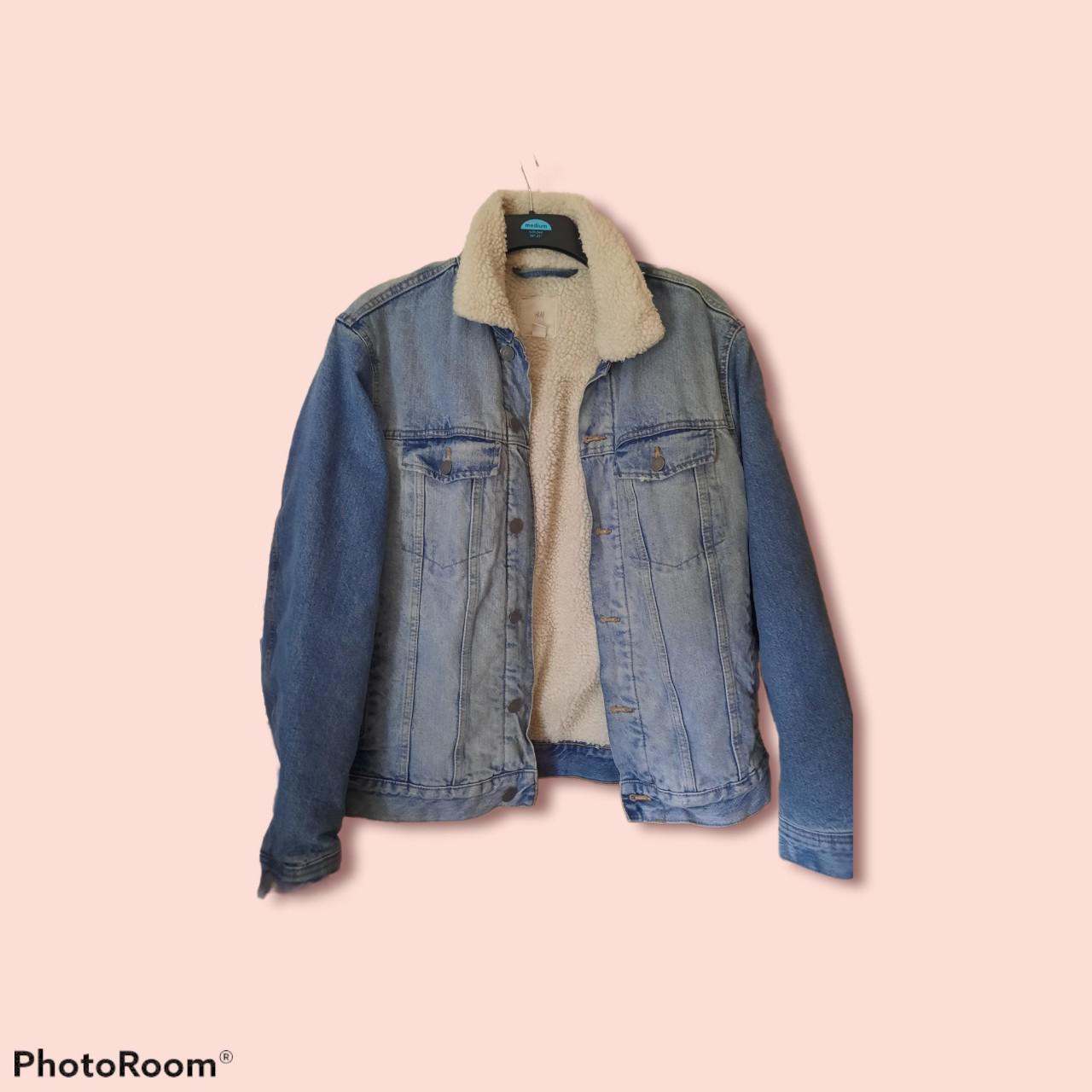 wooly denim jacket