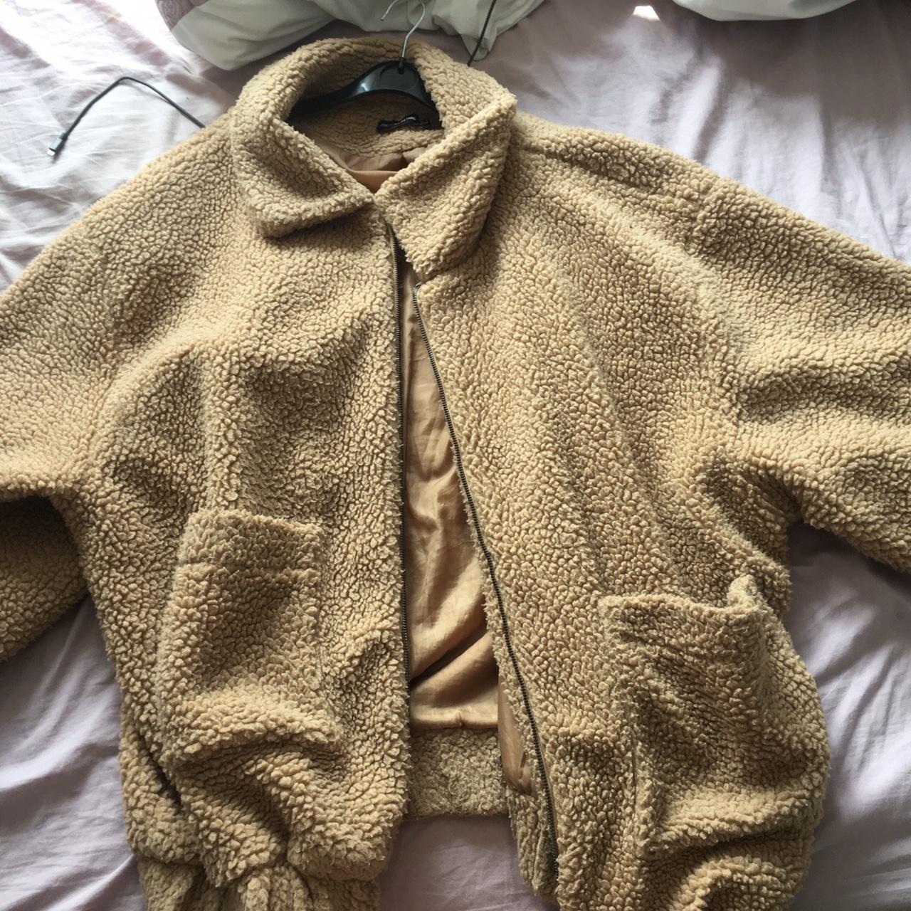 Teddy bear jacket hot sale pretty little thing