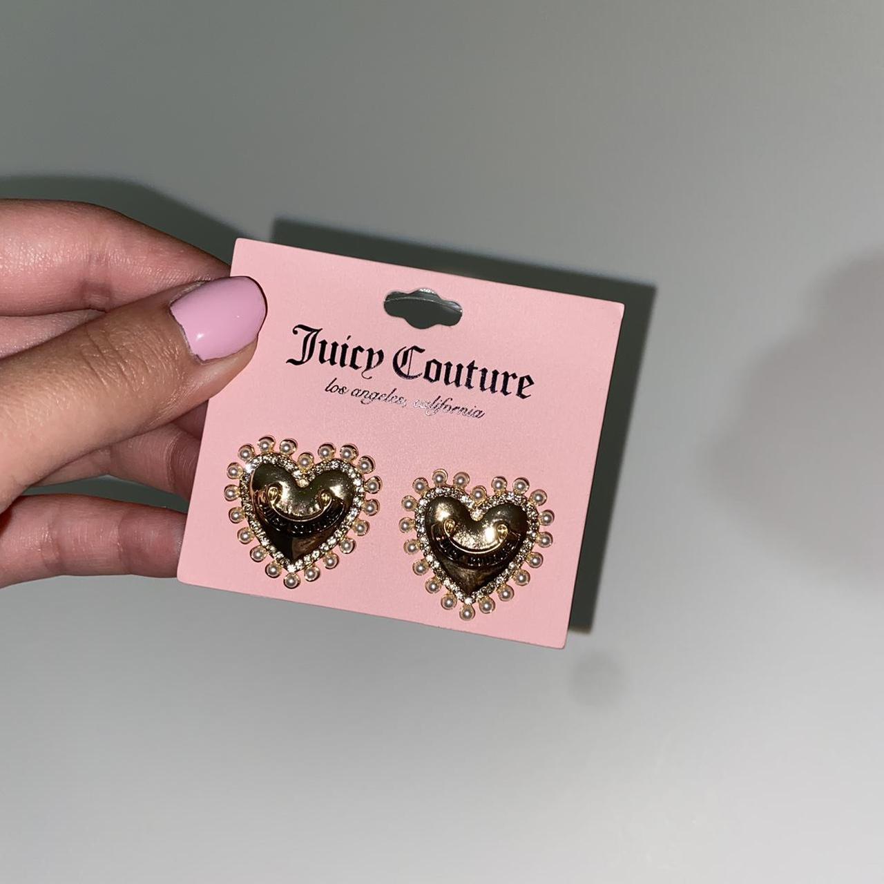New with tag. Juicy Couture Gold Tone Heart , Love, - Depop