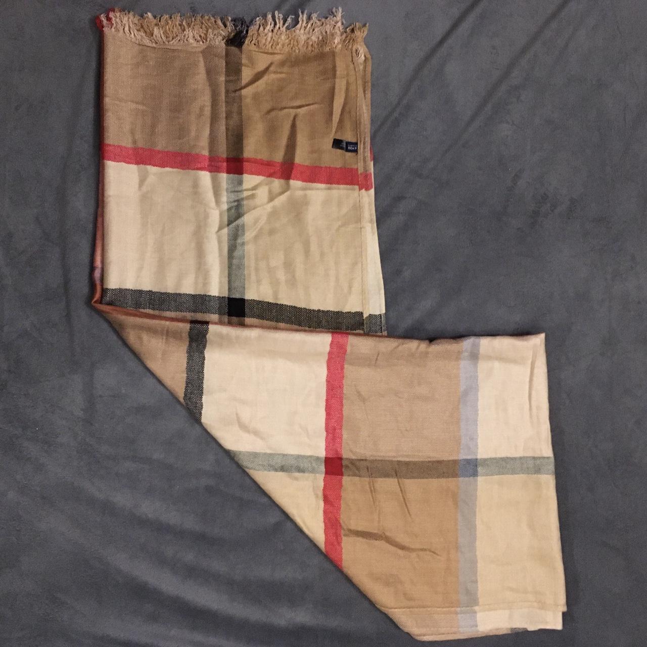 Burberry classic plaid dupe/fake/knockoff scarf. I... Depop