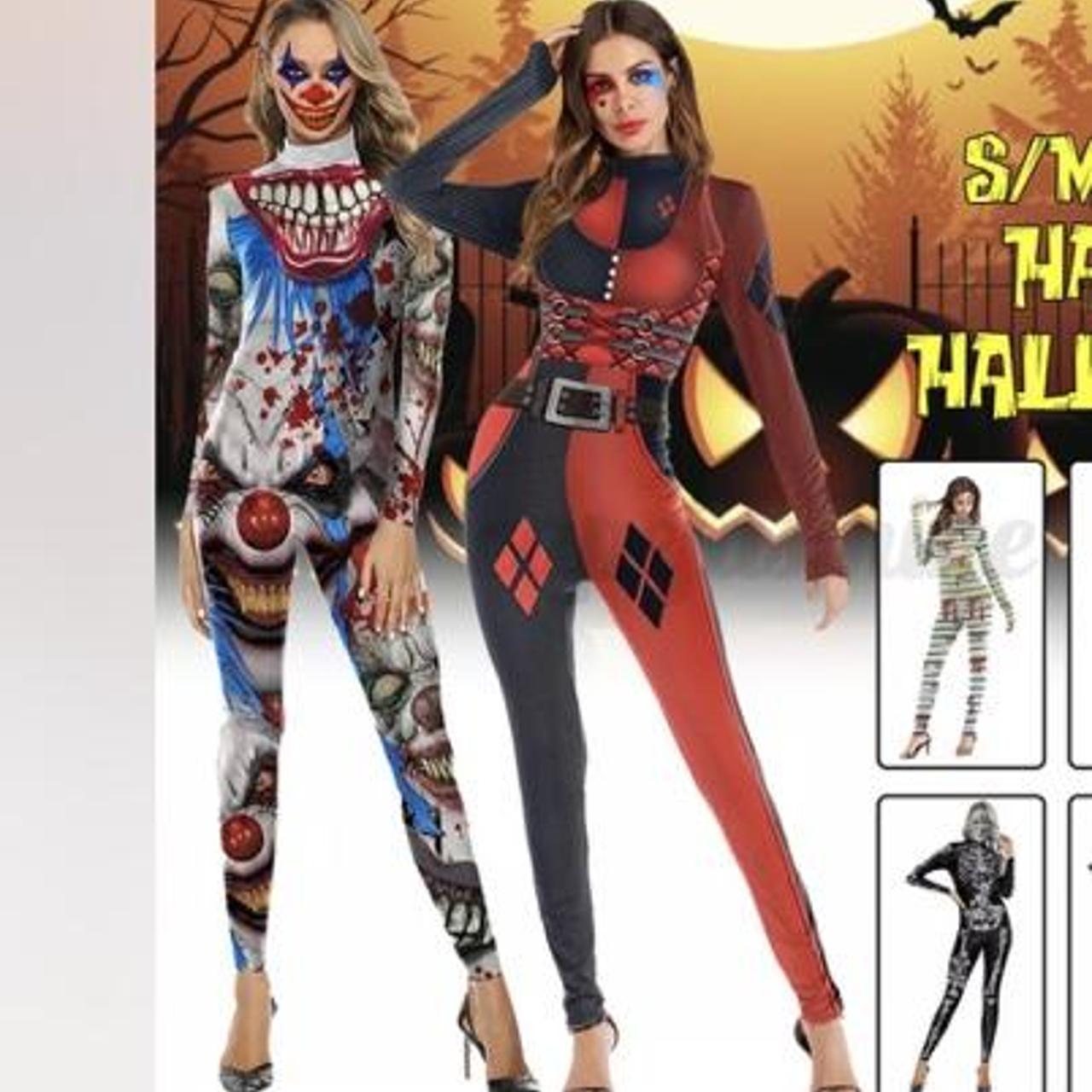 HALLOWEEN ALL IN ONE CLOWN COSTUME (See left image... - Depop