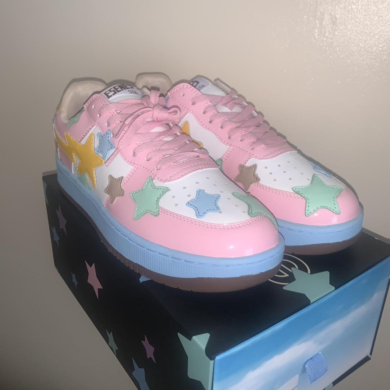 bape cotton candy shoes
