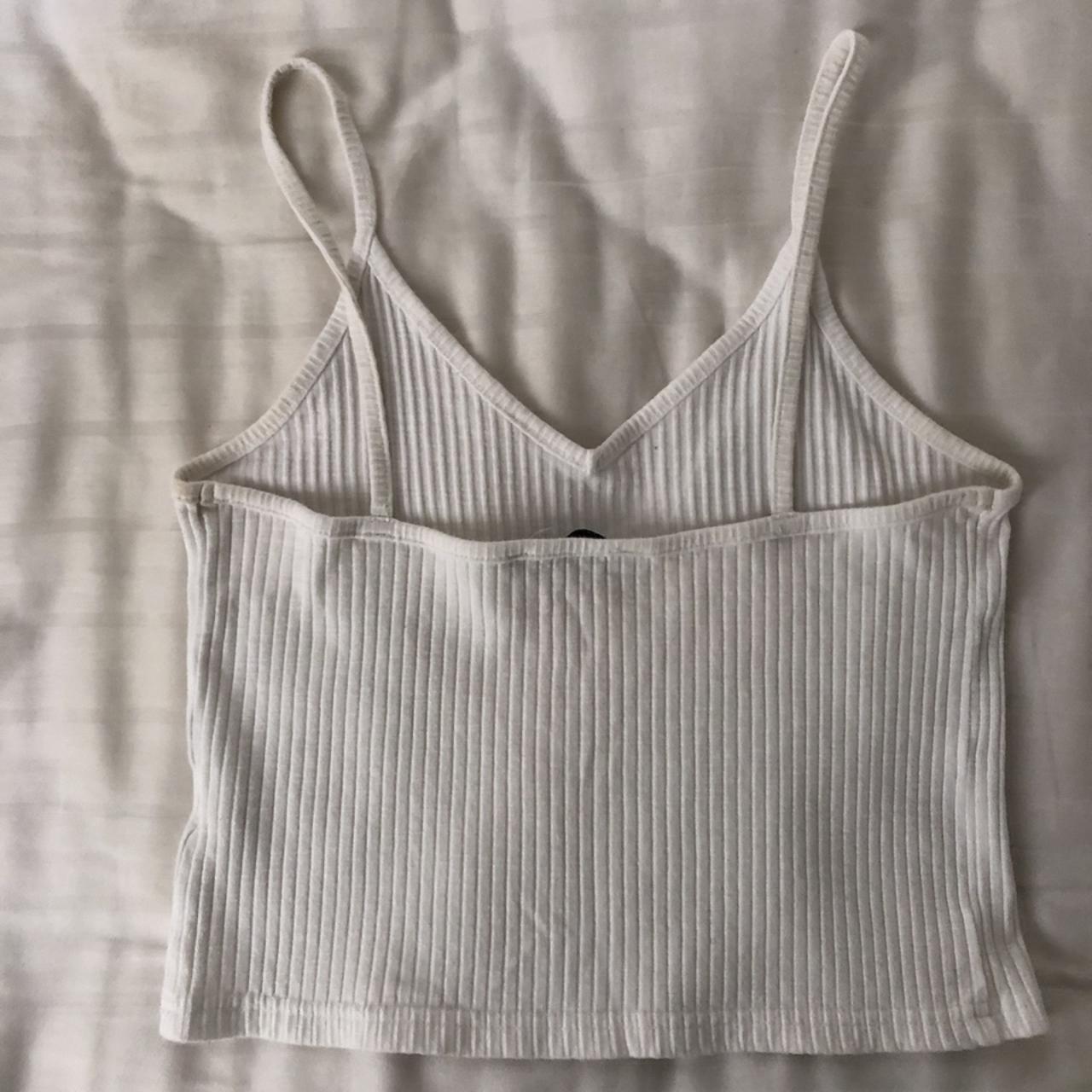 White Basic Singlet 🤍 in mint condition, great... - Depop